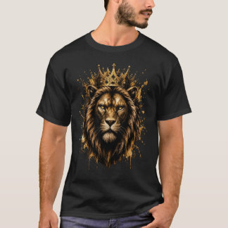 Königlich gekrönter Löwe Macht und Prestige T-Shirt