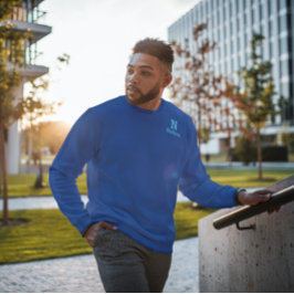 königlich & himmelblau personalisiert sweatshirt