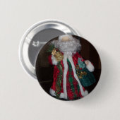 Königlich Karierte Hospho Santa Merina Button (Vorne & Hinten)