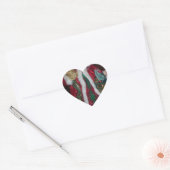 Königlich Karierte Hospho Santa Merina Herz-Aufkleber (Umschlag)