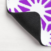 Königlich lila geometrisches Muster Mousepad (Ecke)