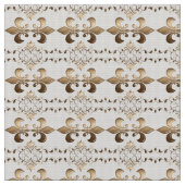 Königlich, Lilienmuster Stoff (Nahaufnahme)