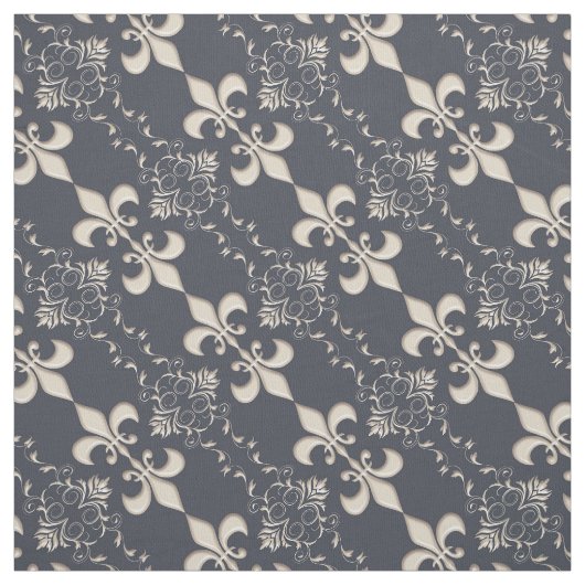 Königlich, Lilienmuster Stoff (Muster)