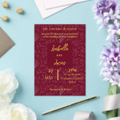 Königlich Marone ACRYL-Flexible Einladung (In Situ (Hochzeit))