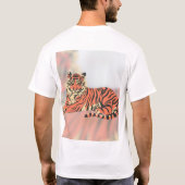 Königlich ruhender Tiger T-Shirt (Rückseite)