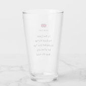 Königlich Toast Funny Novelty Getränkeglas Glas (Rückseite)