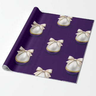 Königlich violette Perl-Luxus-Bogen-Verpackungspap Geschenkpapier