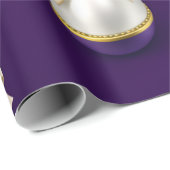 Königlich violette Perl-Luxus-Bogen-Verpackungspap Geschenkpapier (Rolleneckpunkt)