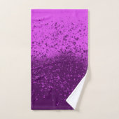 Königlich violetter monochromer Spritzer Badhandtuch Set (Handtuch)