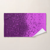 Königlich violetter monochromer Spritzer Badhandtuch Set (Handtuch)