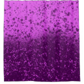 Königlich violetter monochromer Spritzer Duschvorhang (Vorderseite)