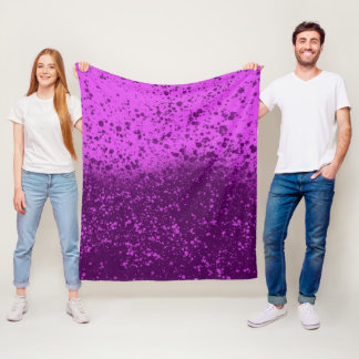 Königlich violetter monochromer Spritzer Fleecedecke