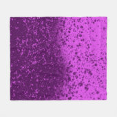 Königlich violetter monochromer Spritzer Fleecedecke (Vorderseite (Horizontal))