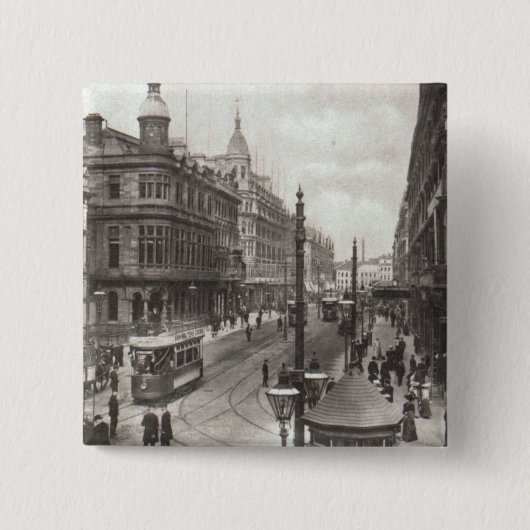 Königliche Allee, Belfast, c.1900 Button (Vorderseite)