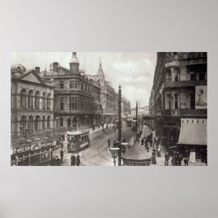 Königliche Allee, Belfast, c.1900 Poster