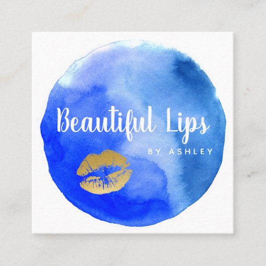 Königliche Aquarell LipSense Visitenkarte (Vorderseite)
