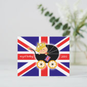 Königliche Baby-Postkarte Postkarte (Stehend Vorderseite)