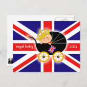 Königliche Baby-Postkarte Postkarte (Vorne/Hinten)