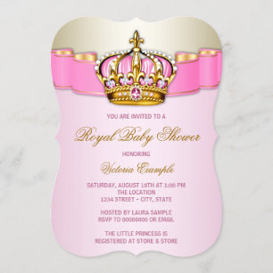 Königliche Babyparty Einladung