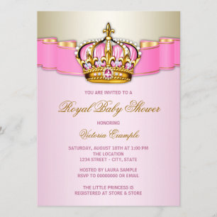 Königliche Babyparty Einladung