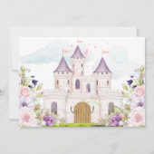 Königliche Beförderung | Blonde Princess Birthday Einladung (Rückseite)