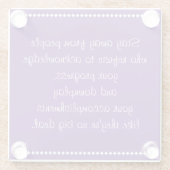 Königliche Beratung Glasuntersetzer (Rückseite)