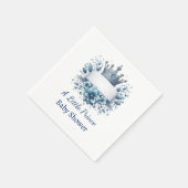 Königliche Blaue Kronen Servietten (Ecke)