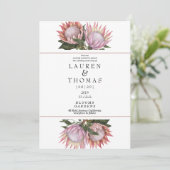 Königliche Blume Einladung (Stehend Vorderseite)