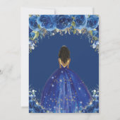 Königliche Blütenprinzessin Birthday 16 Einladung (Rückseite)