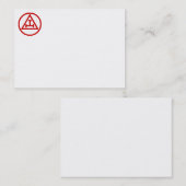 Königliche Bogen-Visitenkarte Visitenkarte (Vorne/Hinten)