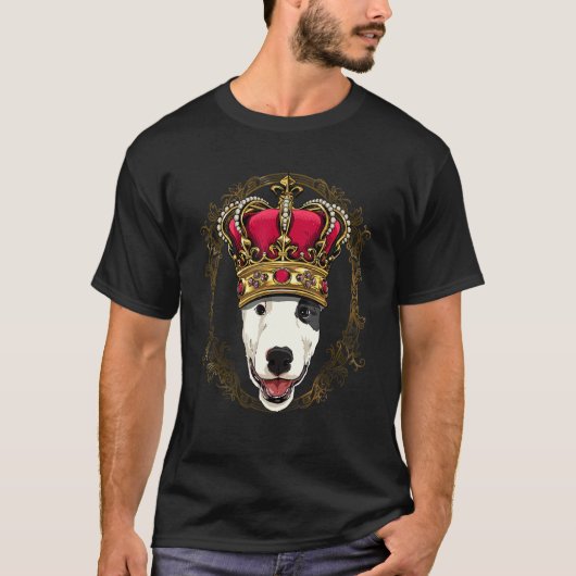 Königliche Bull Terrier Königin Prinzessin Welpe B T-Shirt (Vorderseite)