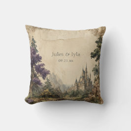 Königliche Burg Burg verzaubert Hochzeit Kissen