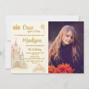 Königliche Burg Prinzessin Geburtstag Einladung