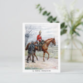 Königliche Drachen Postkarte (Stehend Vorderseite)