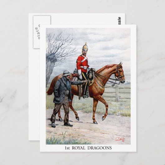 Königliche Drachen Postkarte (Vorne/Hinten)