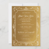 Königliche Einladungskarte Einladung (Rückseite)