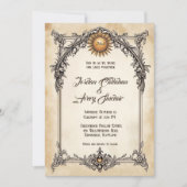 Königliche Elegante Vintag Barock Hochzeit Einladu Einladung (Vorderseite)