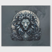 Königliche Eleganz, ein majestätischer Blick auf d Geschenkpapier (Flach)