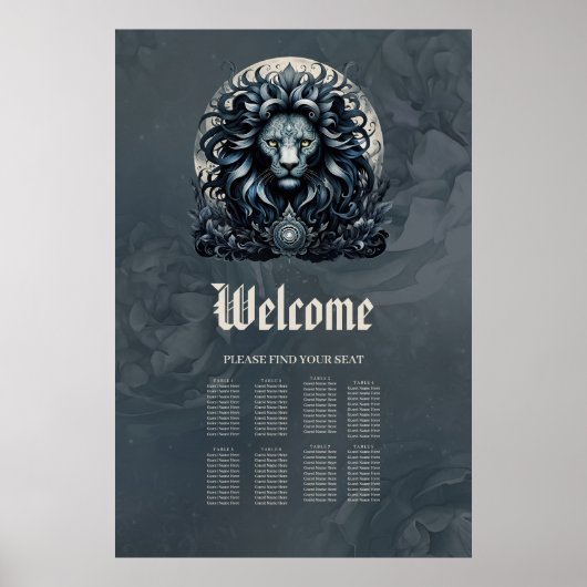 Königliche Eleganz, ein majestätischer Blick auf d Poster (Vorne)