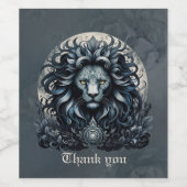 Königliche Eleganz, ein majestätischer Blick auf d Weinetikett (Einzelnes Label)