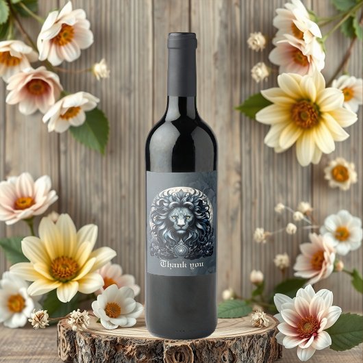 Königliche Eleganz, ein majestätischer Blick auf d Weinetikett