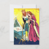 Königliche Eltern und königliche Babydusche laden Einladung (Vorderseite)