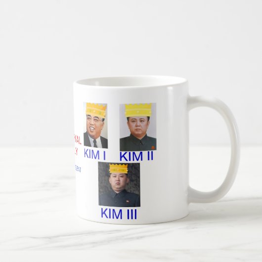 Königliche Familie Kims von Nordkorea-Tasse Kaffeetasse (Rechts)