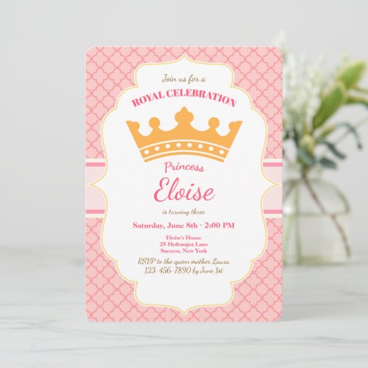 Königliche Feier Einladung (Stehend Vorderseite)