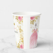 Königliche Feier Rosa Geburtstag der Prinzessin Pappbecher (Rechts)