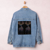 Königliche florale kosmische Hirsch Jeansjacke (Hangar)