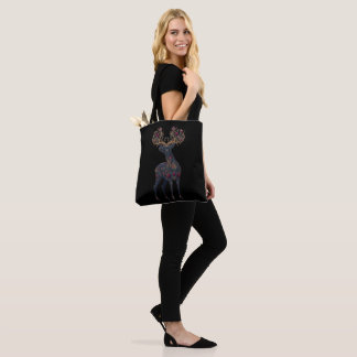Königliche florale kosmische Hirsch Tasche