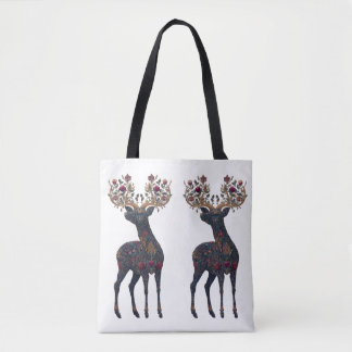 Königliche florale kosmische Hirsch Tasche