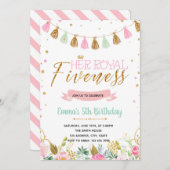 Königliche Geburtstagsfeier Einladung (Vorne/Hinten)