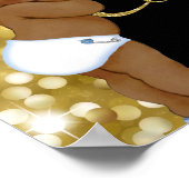 Königliche Geschenke| Afrikanischer Prinz |Gold-Gl Poster (Ecke)